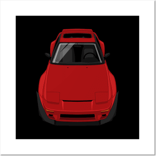 240SX SE First gen S13 1989-1994 Body kit - Red Posters and Art